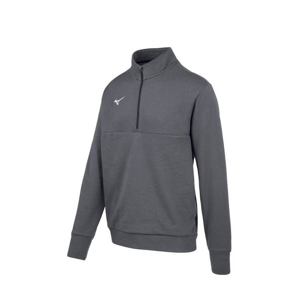 Mizuno Men's MZ1 1/4 Zip Fleece Pullover Grey (530053-URA)